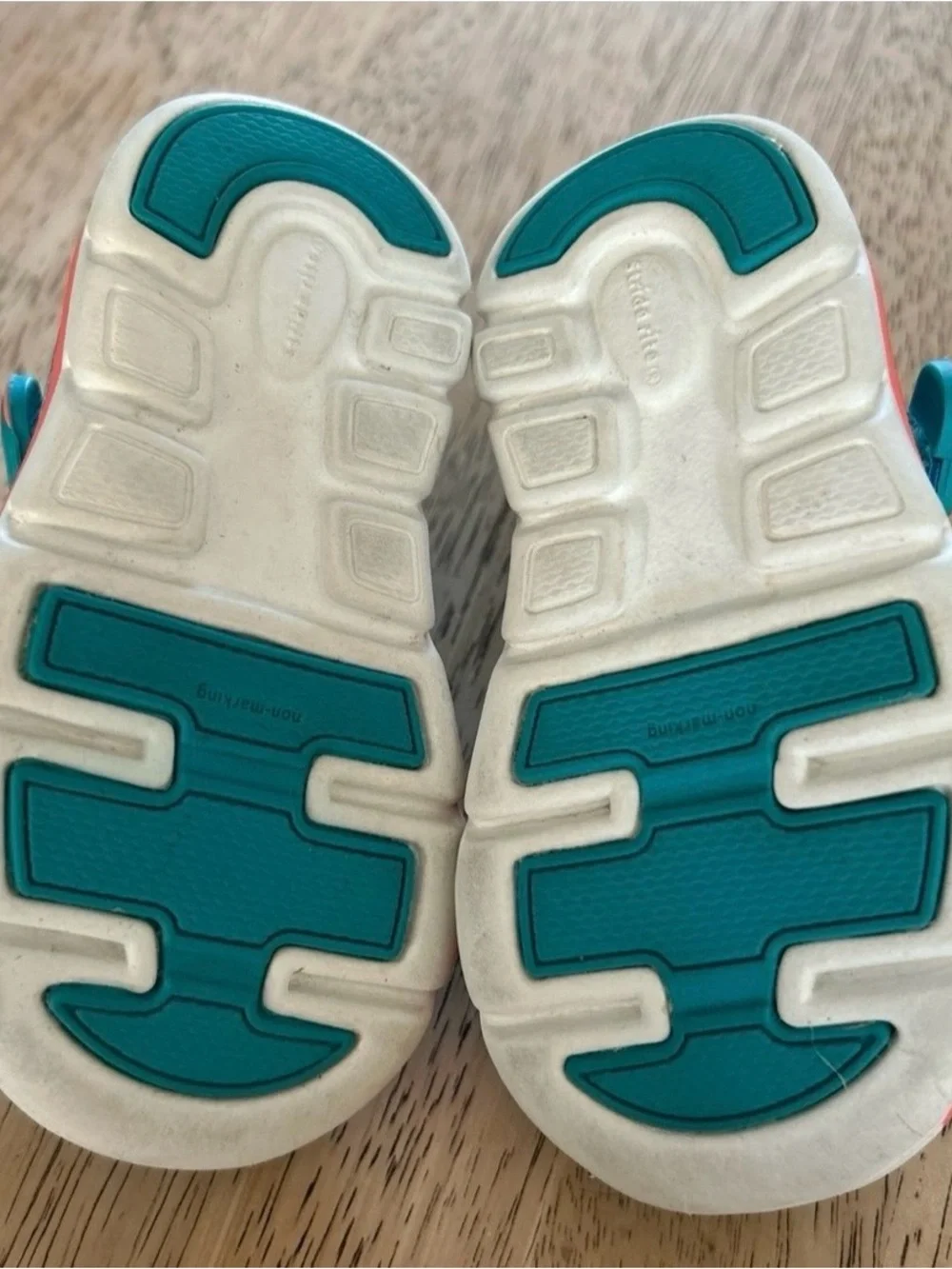 Made Play by Stride Rite Water Shoes, Glently used, Size 5.5, Turquoise.
